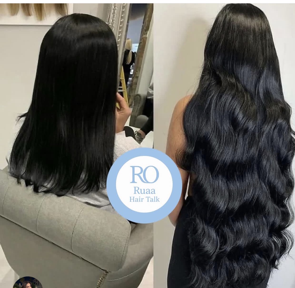 Straight and wavy black hair styles